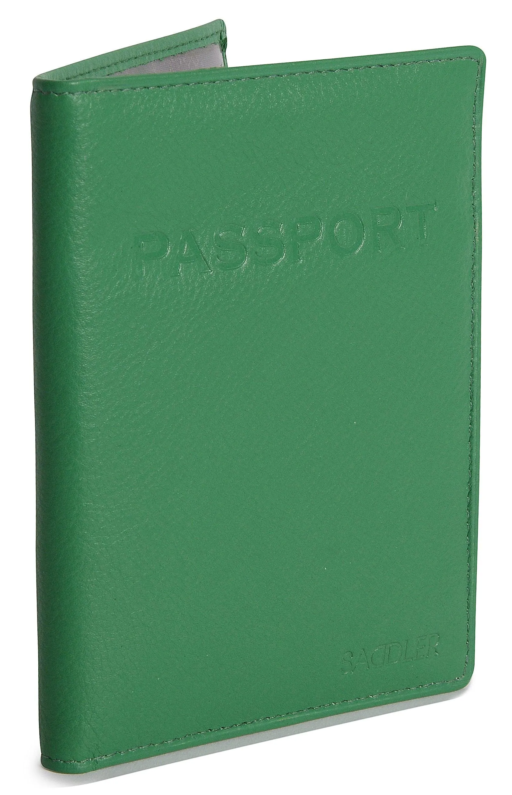 SADDLER HARPER Leather Passport Holder - RFID Protected, Slots for Cards and Boarding Pass