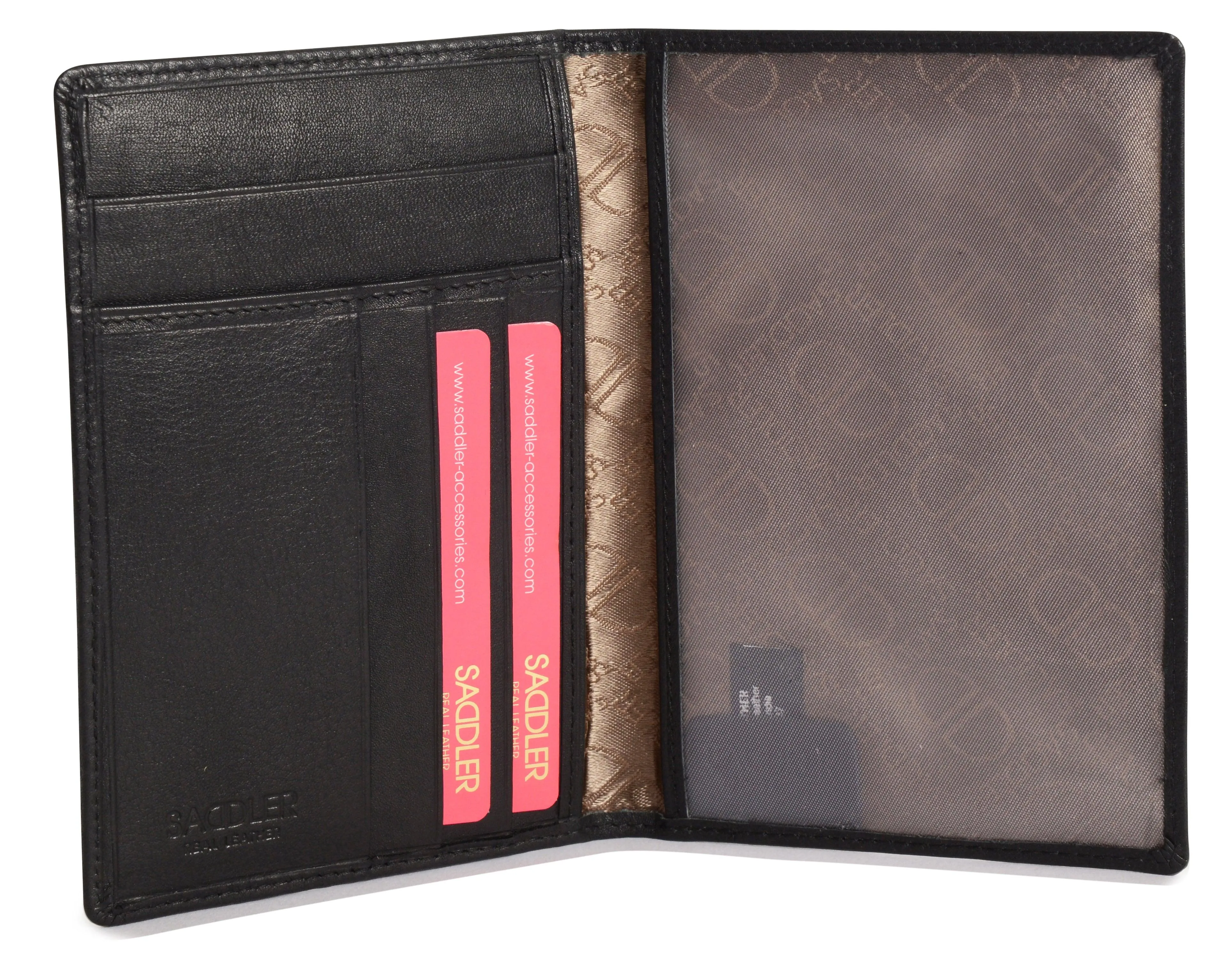 SADDLER HARPER Leather Passport Holder - RFID Protected, Slots for Cards and Boarding Pass