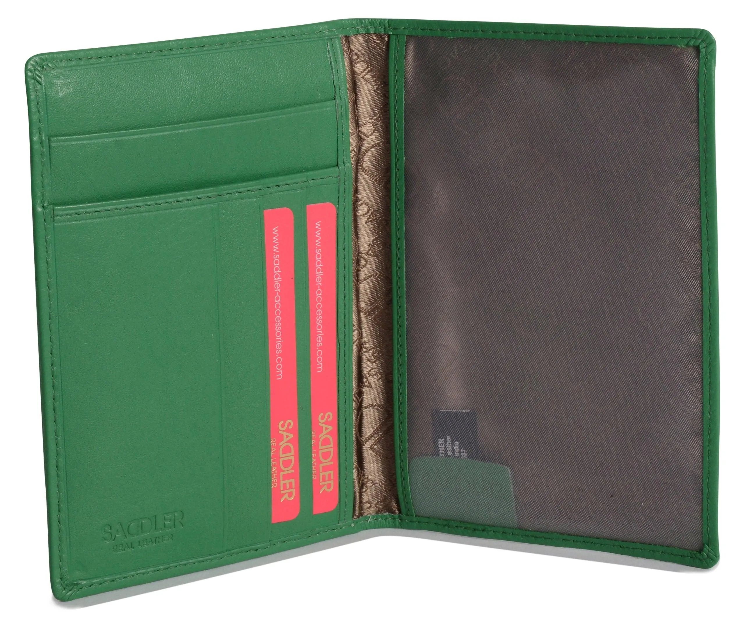 SADDLER HARPER Leather Passport Holder - RFID Protected, Slots for Cards and Boarding Pass