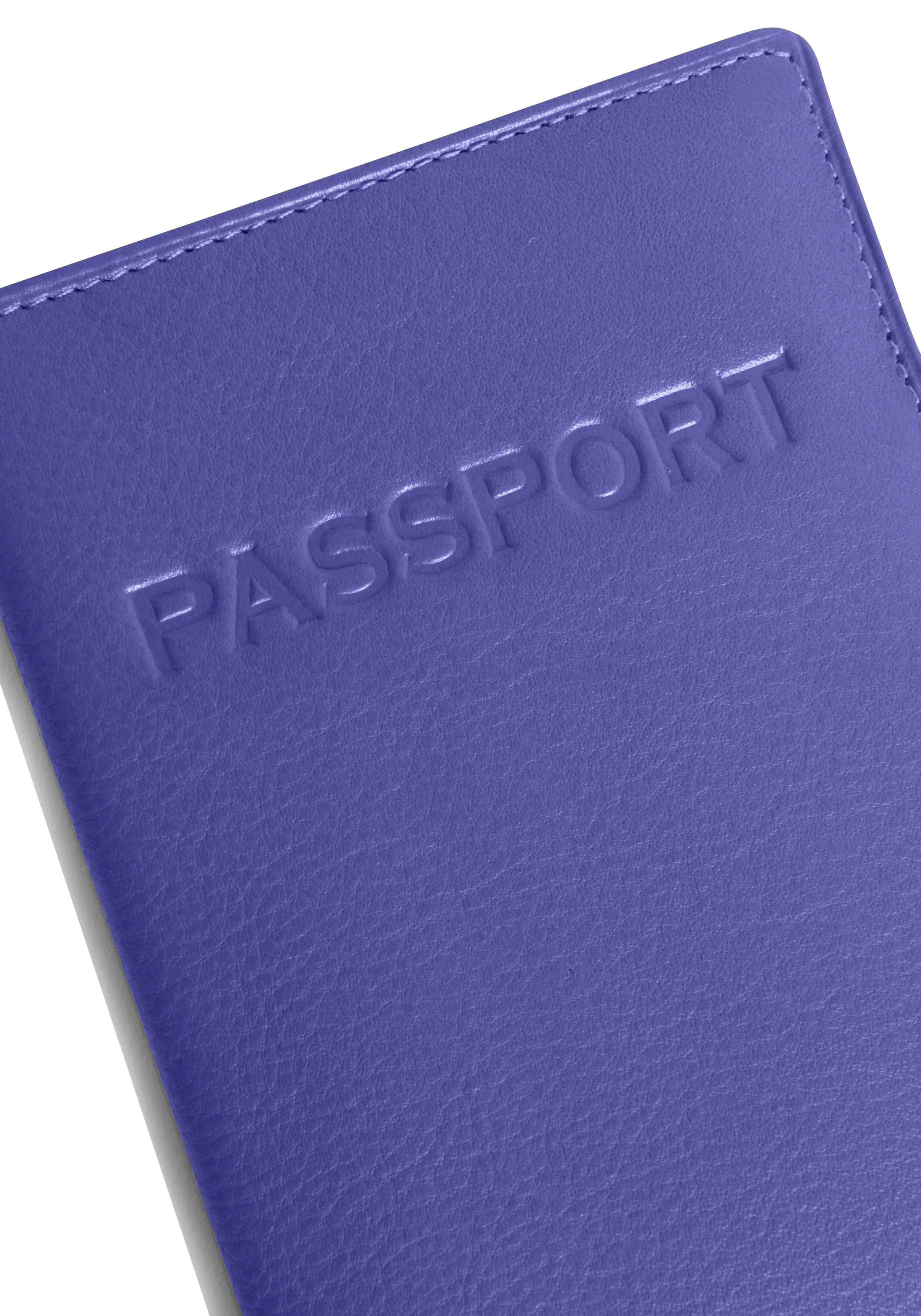 SADDLER HARPER Leather Passport Holder - RFID Protected, Slots for Cards and Boarding Pass