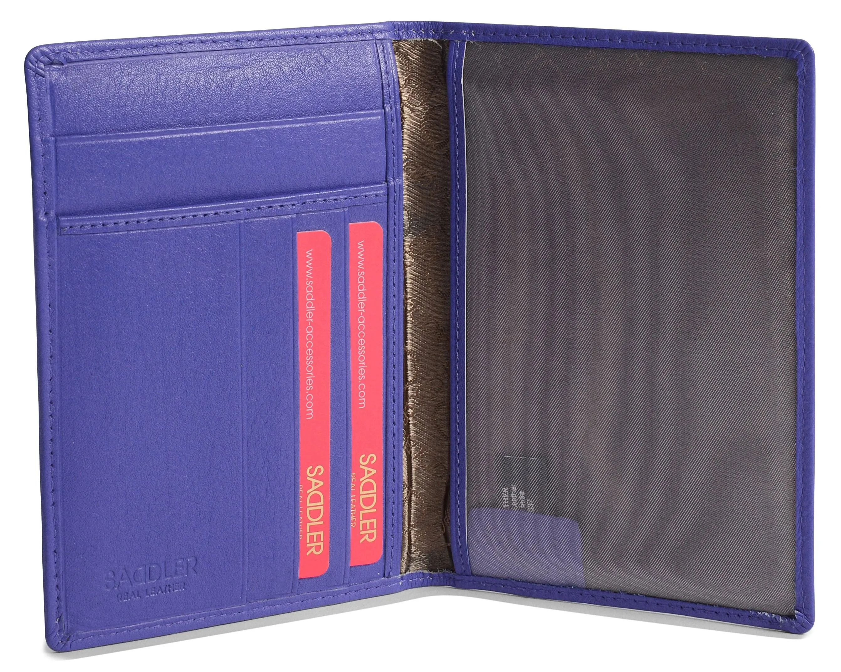 SADDLER HARPER Leather Passport Holder - RFID Protected, Slots for Cards and Boarding Pass