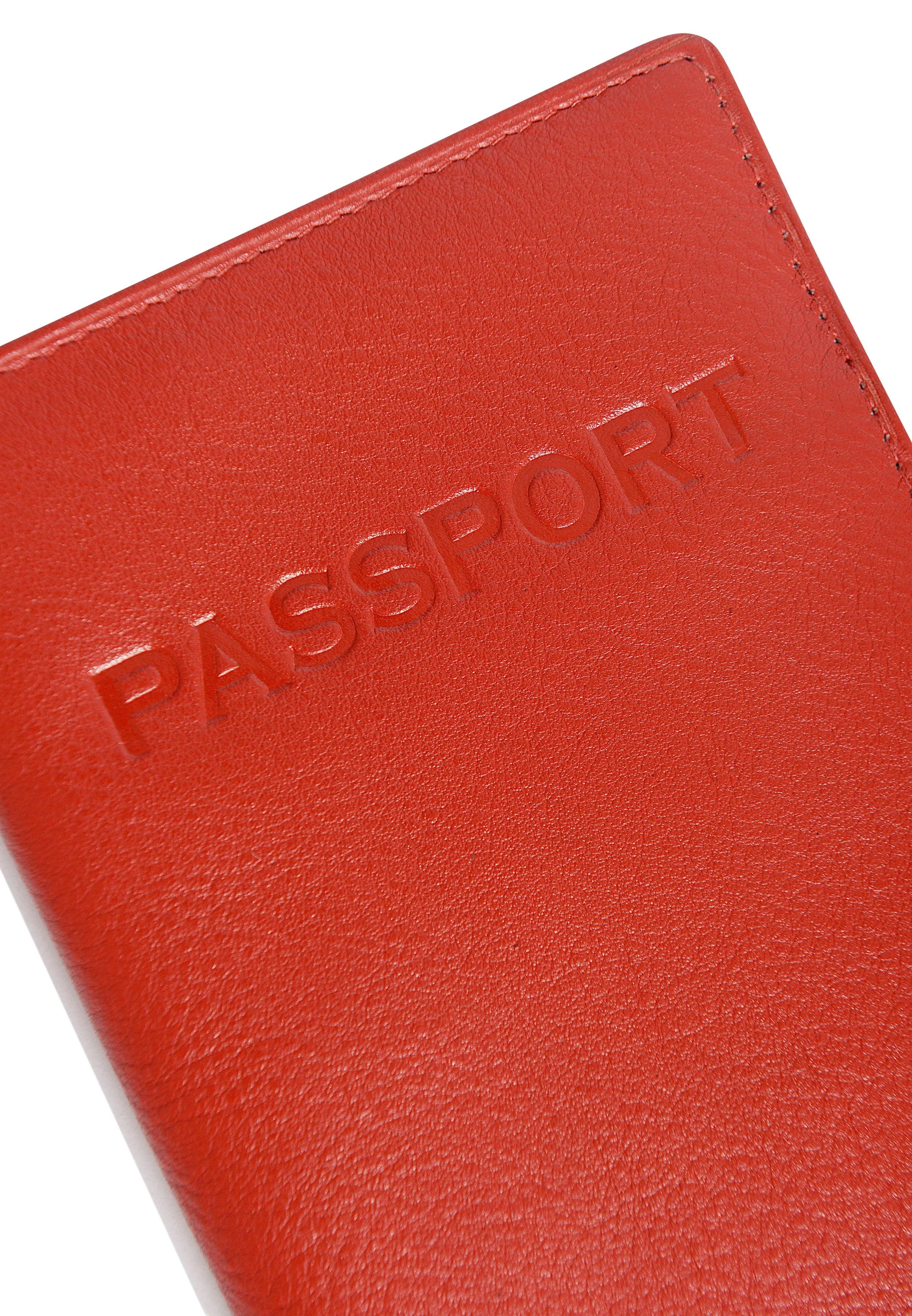 SADDLER HARPER Leather Passport Holder - RFID Protected, Slots for Cards and Boarding Pass