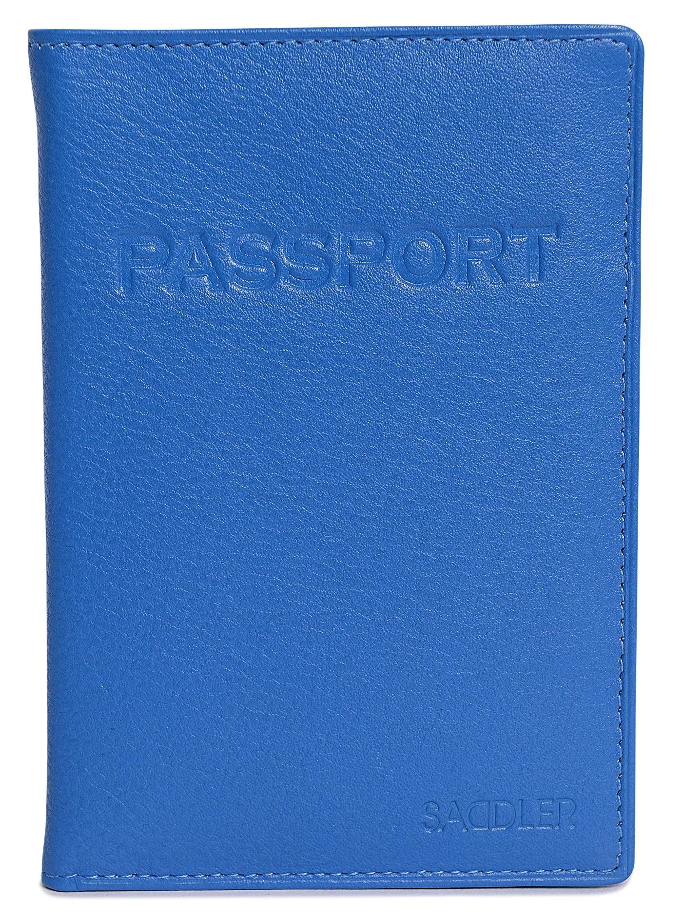 SADDLER HARPER Leather Passport Holder - RFID Protected, Slots for Cards and Boarding Pass