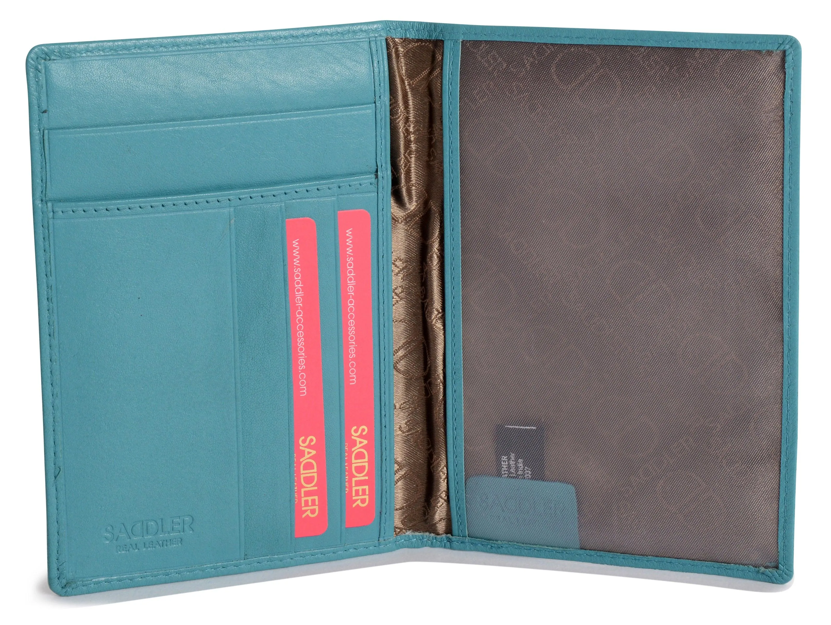 SADDLER HARPER Leather Passport Holder - RFID Protected, Slots for Cards and Boarding Pass