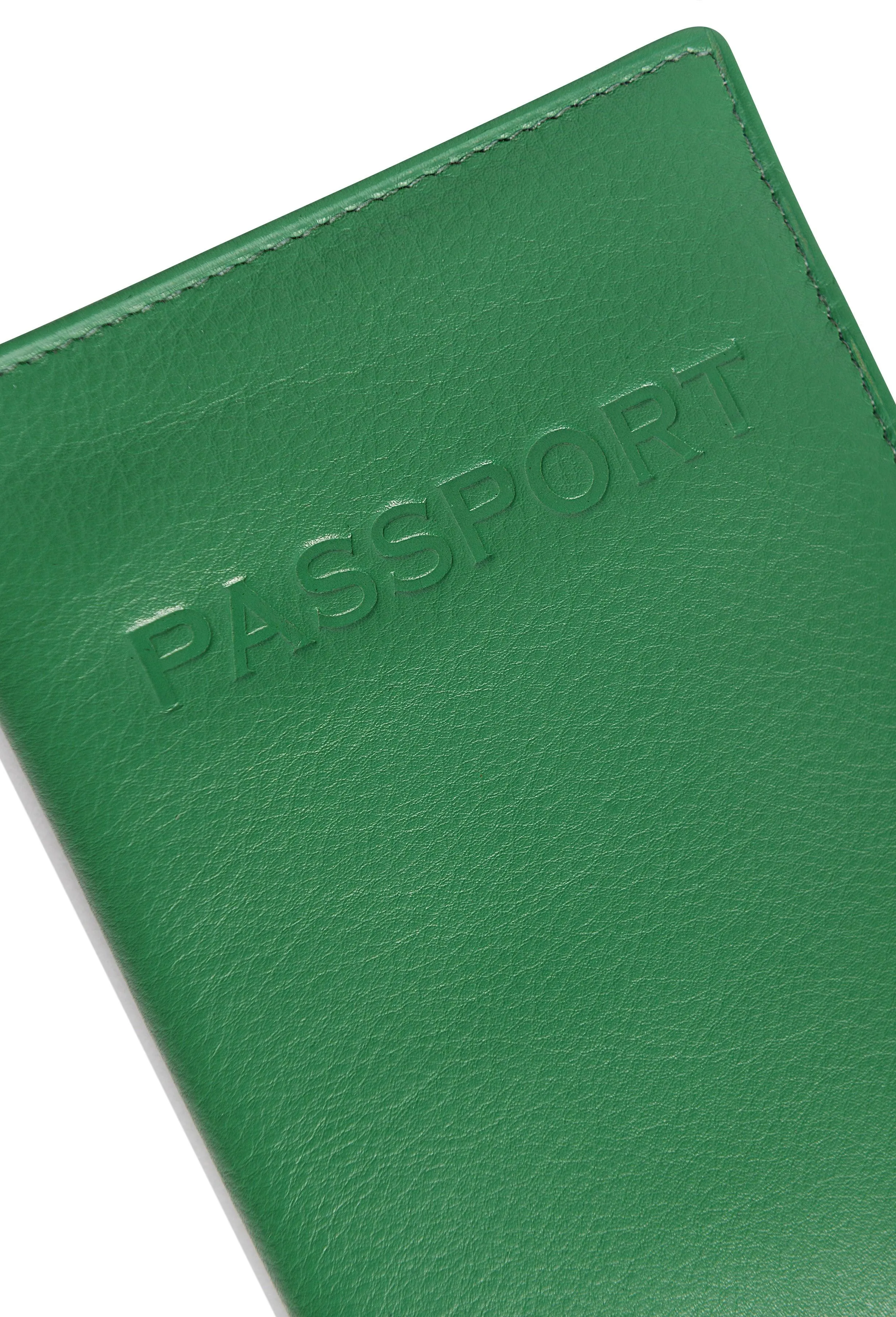 SADDLER HARPER Leather Passport Holder - RFID Protected, Slots for Cards and Boarding Pass