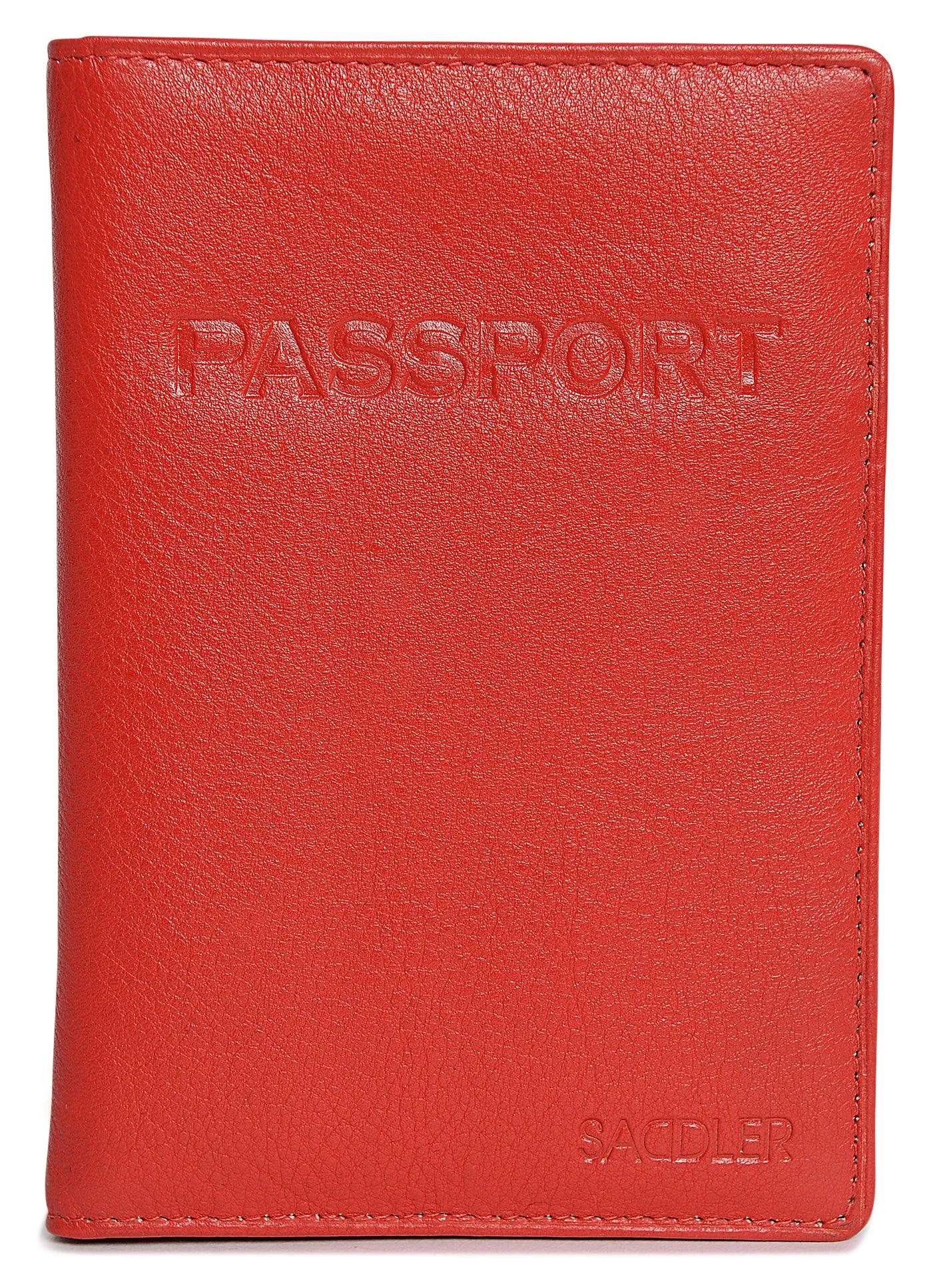 SADDLER HARPER Leather Passport Holder - RFID Protected, Slots for Cards and Boarding Pass