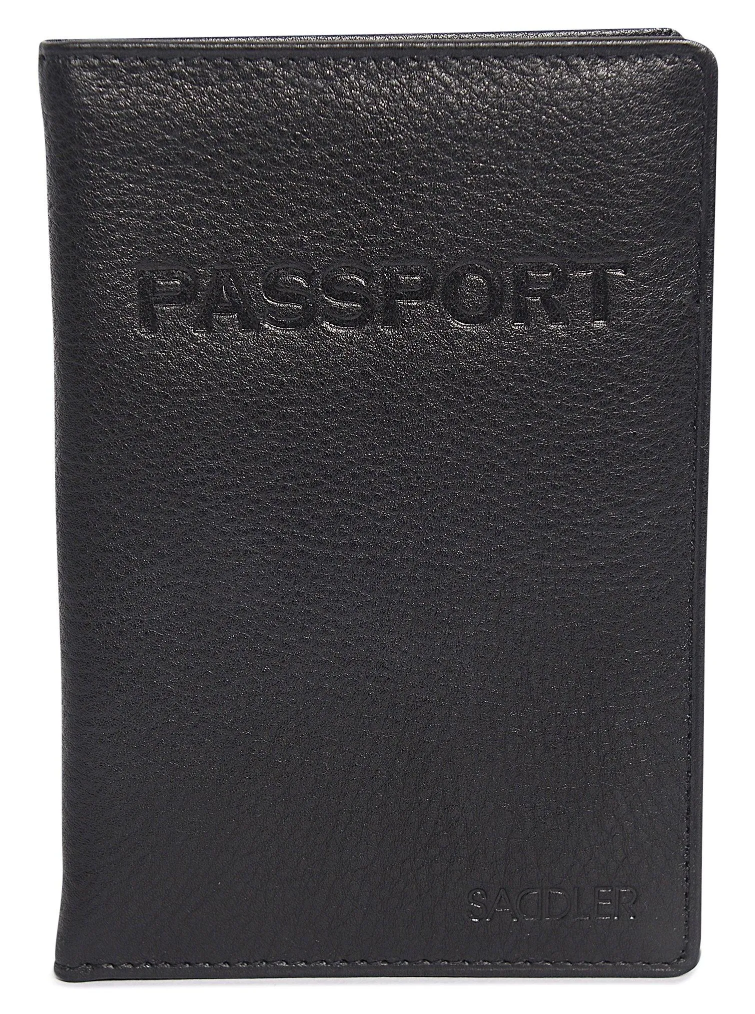 SADDLER HARPER Leather Passport Holder - RFID Protected, Slots for Cards and Boarding Pass