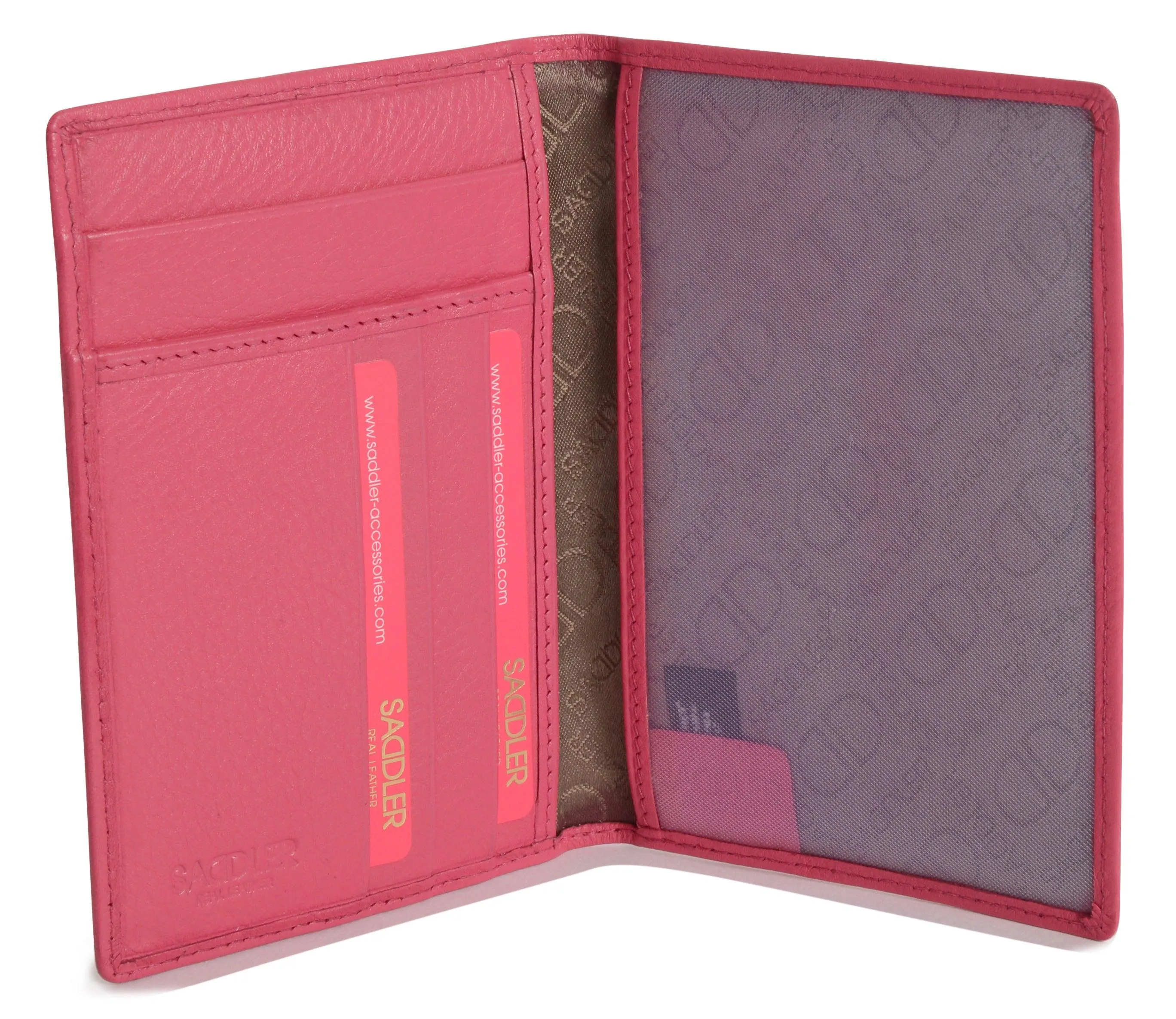 SADDLER HARPER Leather Passport Holder - RFID Protected, Slots for Cards and Boarding Pass