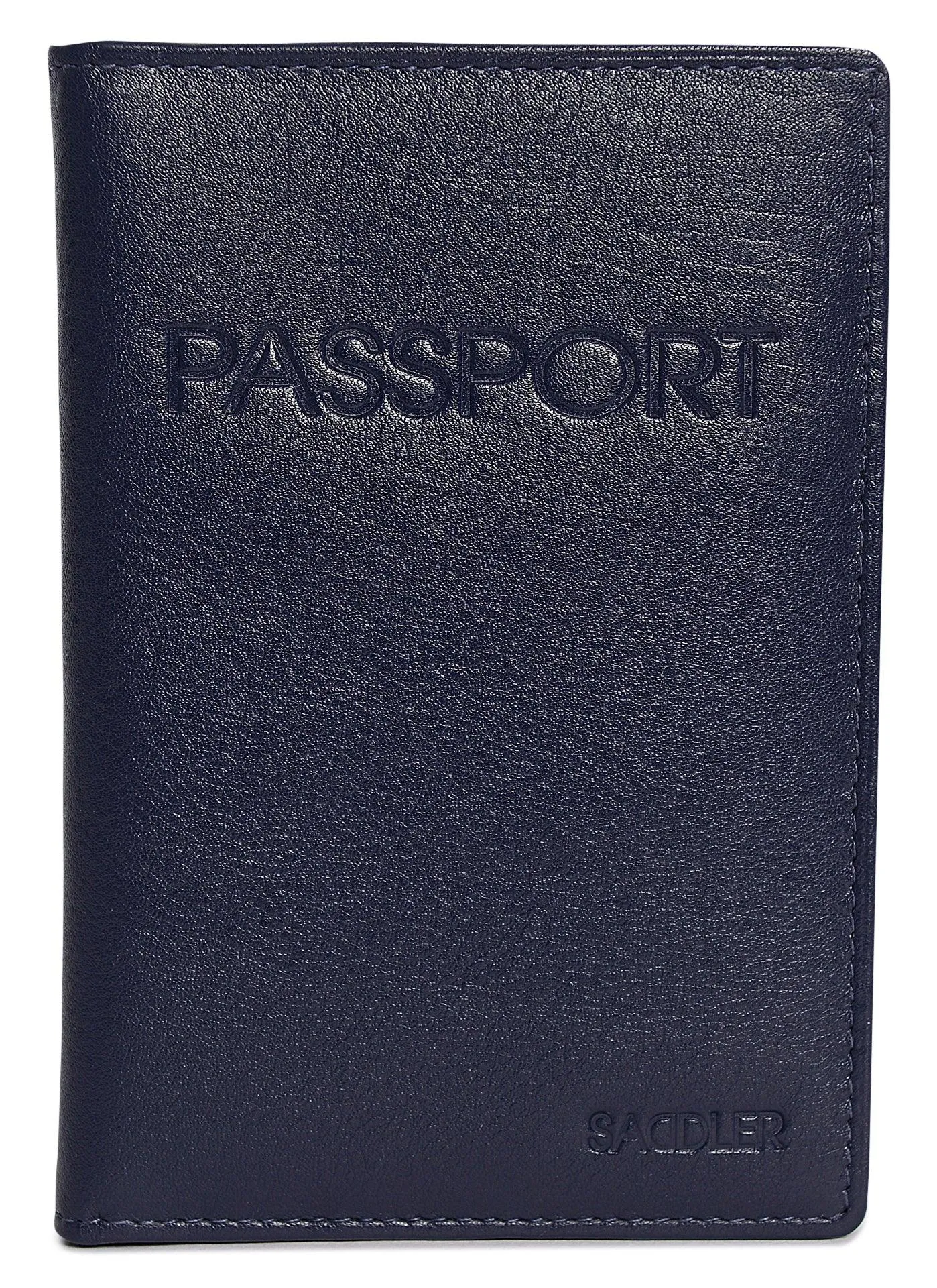 SADDLER HARPER Leather Passport Holder - RFID Protected, Slots for Cards and Boarding Pass