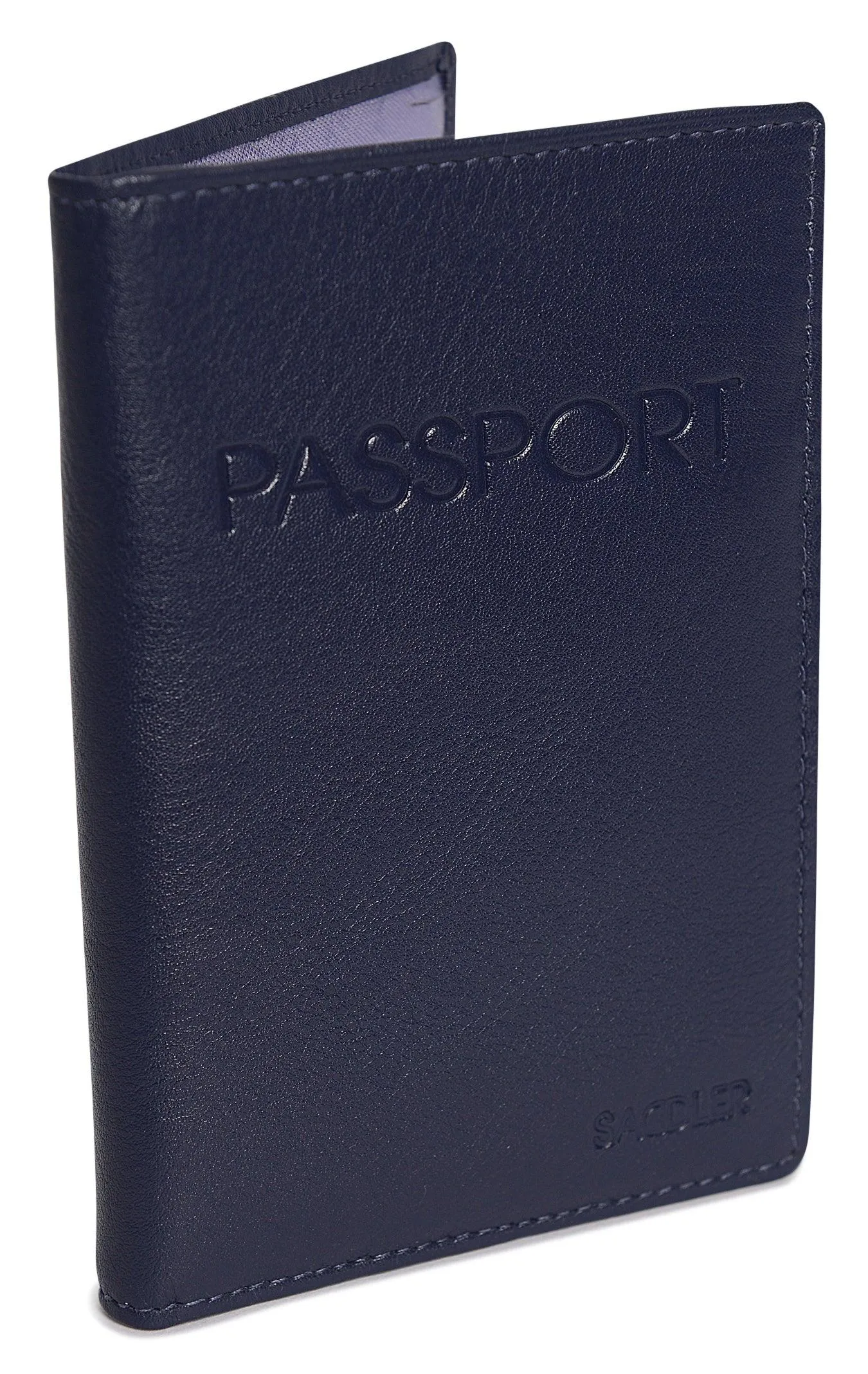 SADDLER HARPER Leather Passport Holder - RFID Protected, Slots for Cards and Boarding Pass