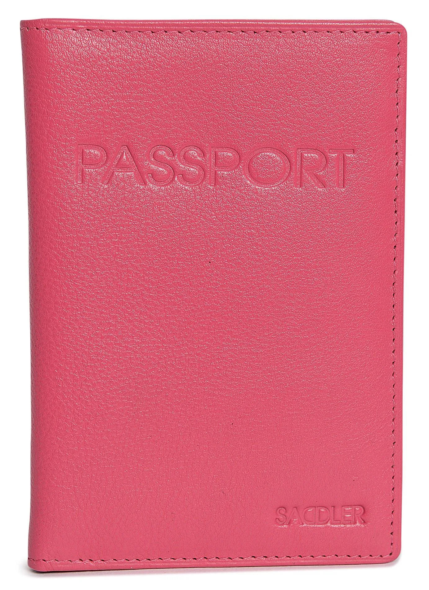 SADDLER HARPER Leather Passport Holder - RFID Protected, Slots for Cards and Boarding Pass