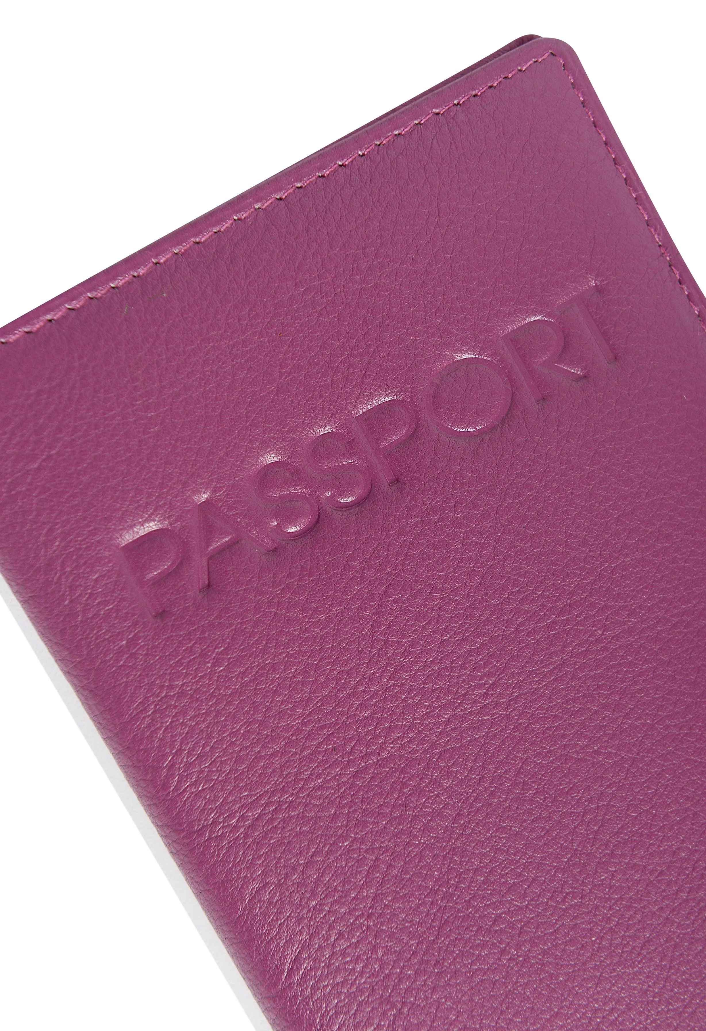 SADDLER HARPER Leather Passport Holder - RFID Protected, Slots for Cards and Boarding Pass