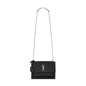 SAINT LAURENT Sunset medium chain bag in smooth leather