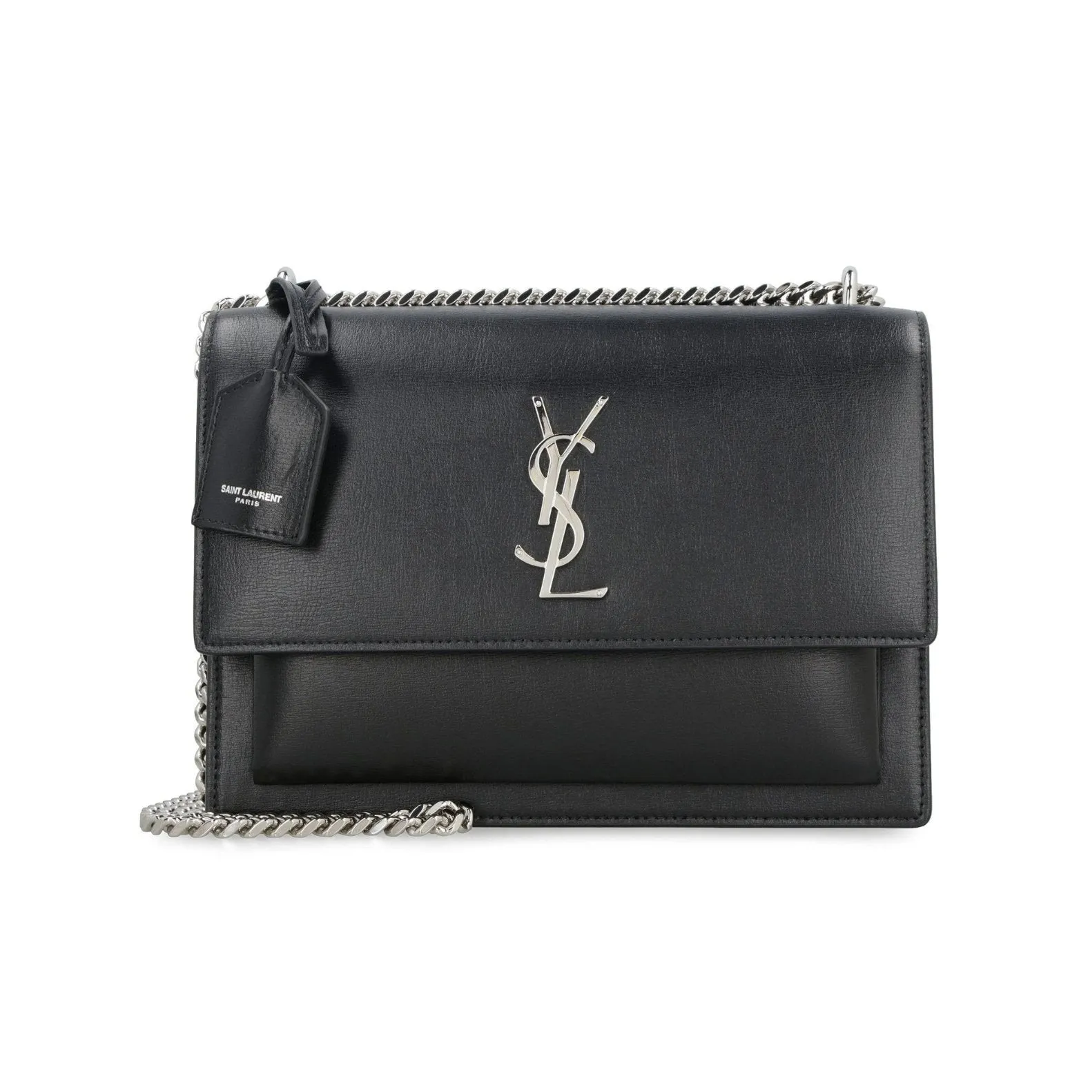 SAINT LAURENT Sunset medium chain bag in smooth leather