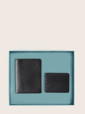 Shein Minimalist Passport Case With Card Holder