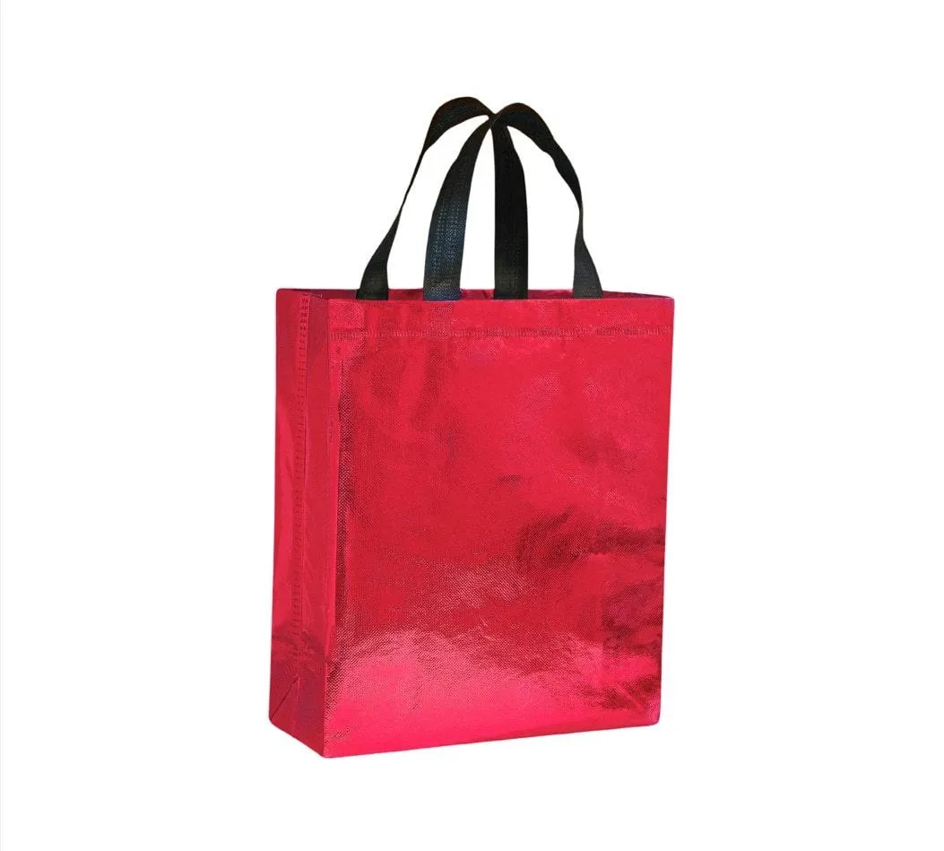 Shopping Bag | Carry Bag for Return Gifts | Non-Woven Gift Bags | Tote Bags (Pack of 10 Pcs) | 12" Inch Medium