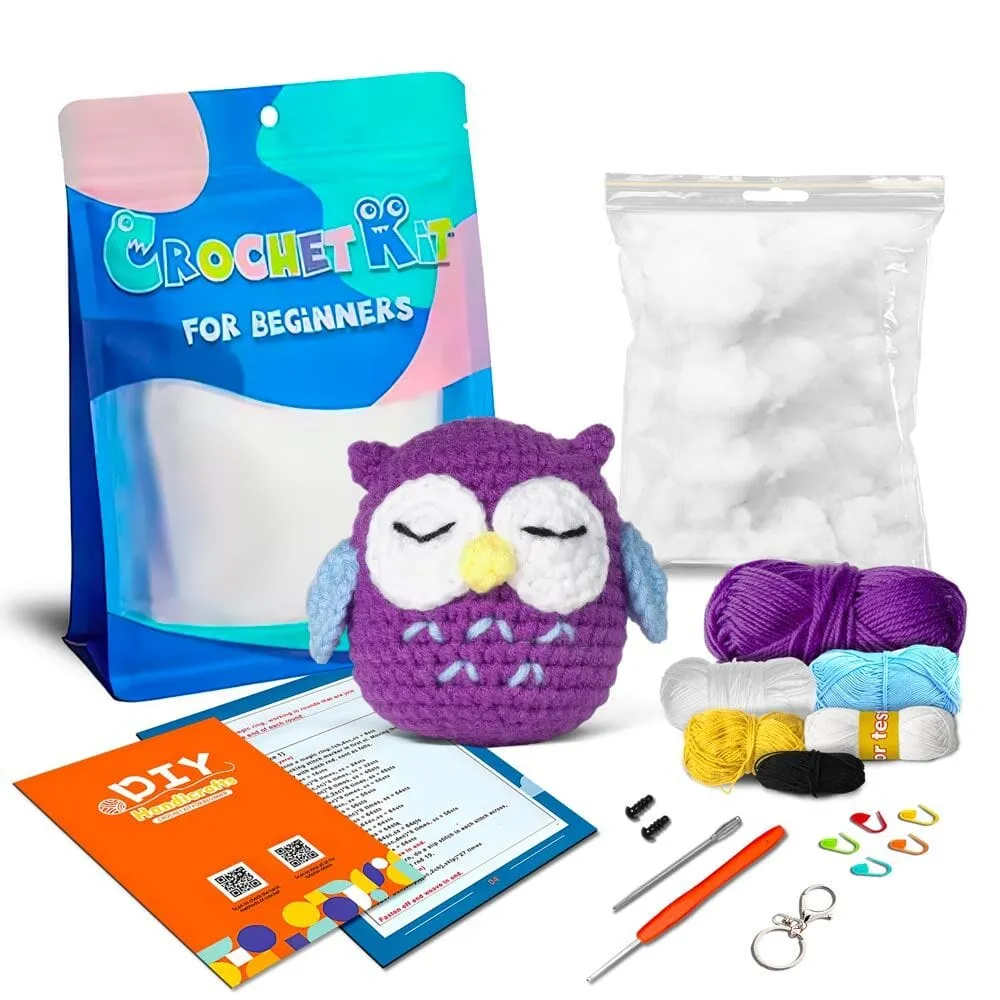 Sleepy Owl - Crochet Kit