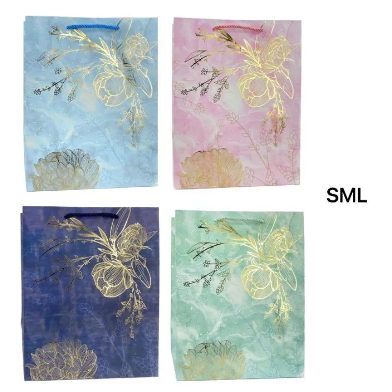 Splendid Bouquet Small Gift Bag - 14.2cm x 11.3cm x 6.5cm