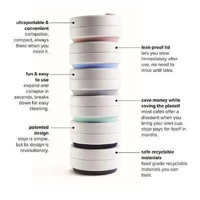 Stojo Pocket 12oz collapsible cup