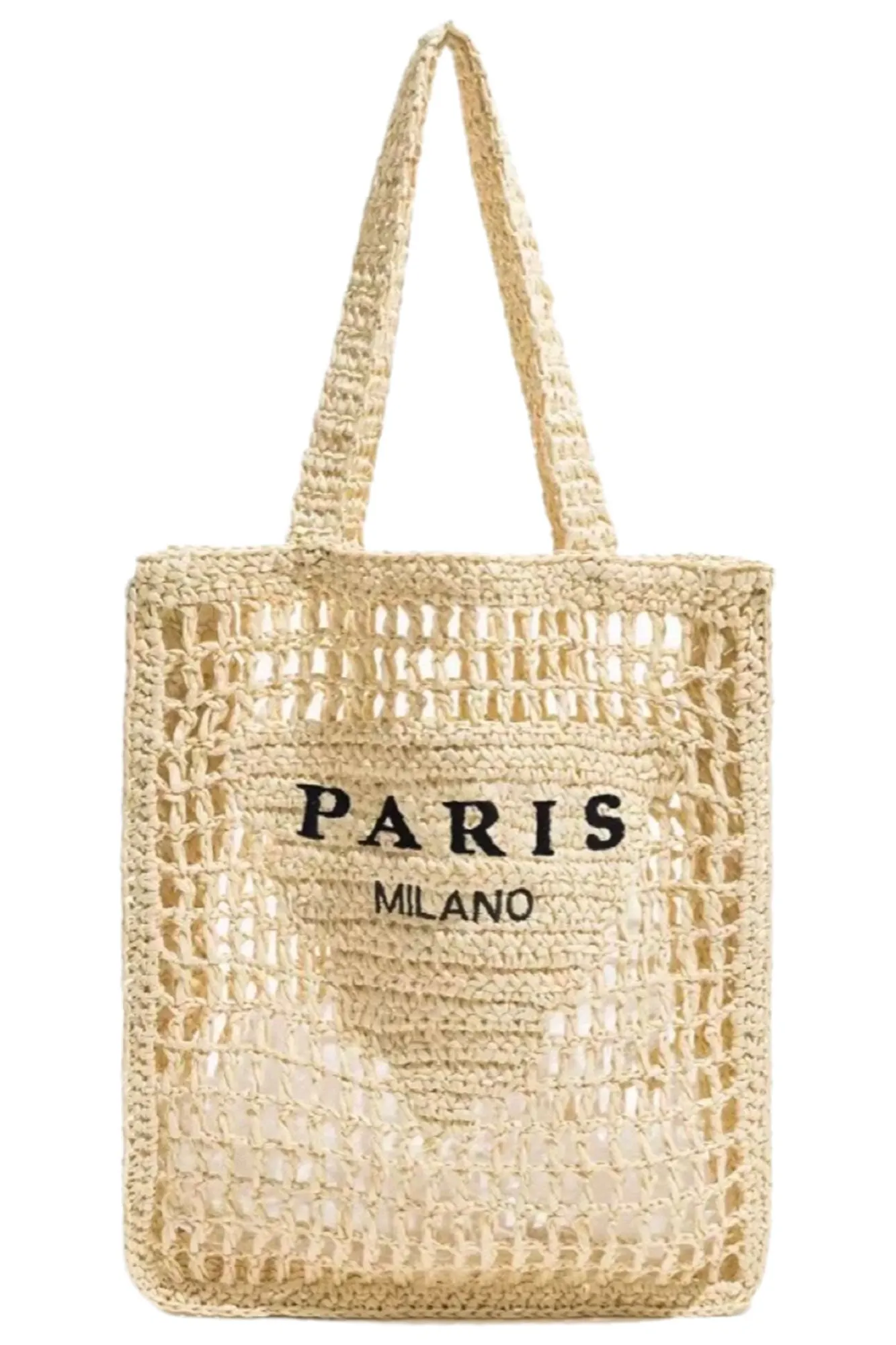 STRAW PARIS BAG