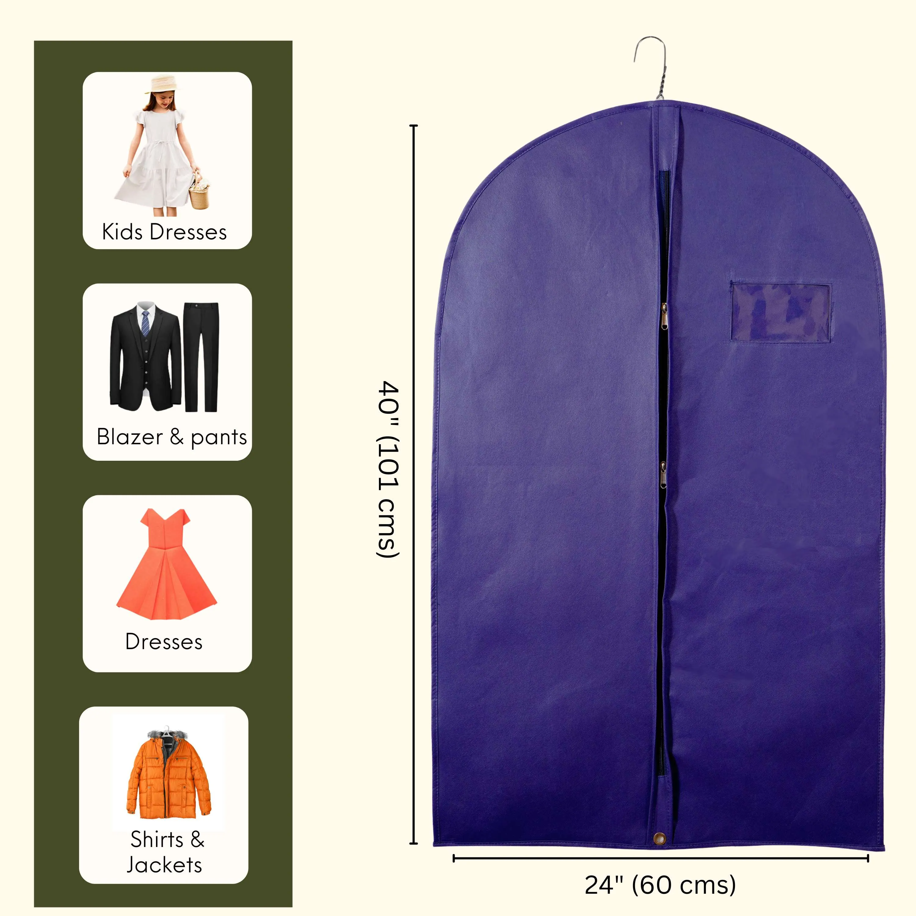 Suit Coat Cover - 40" Blue