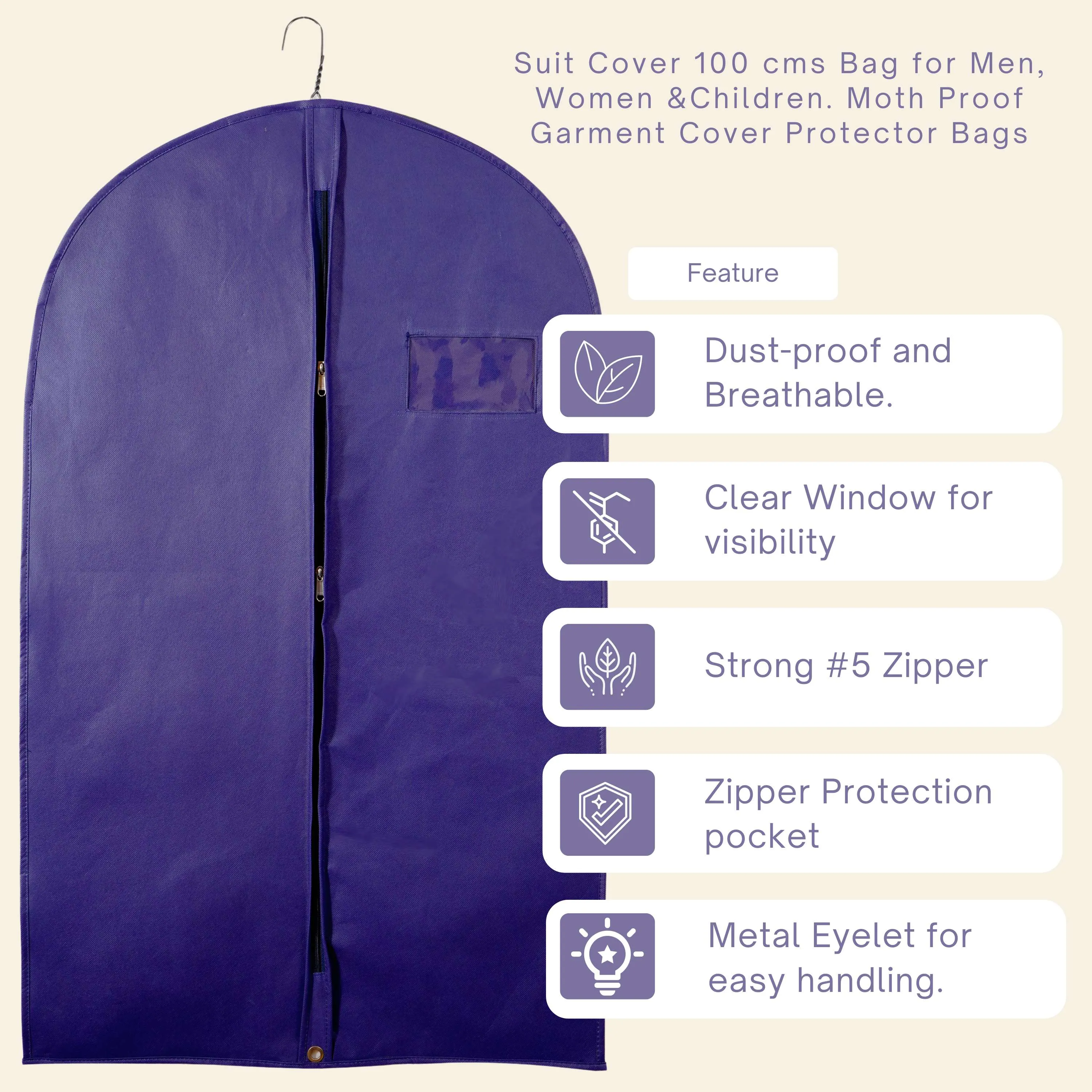 Suit Coat Cover - 40" Blue