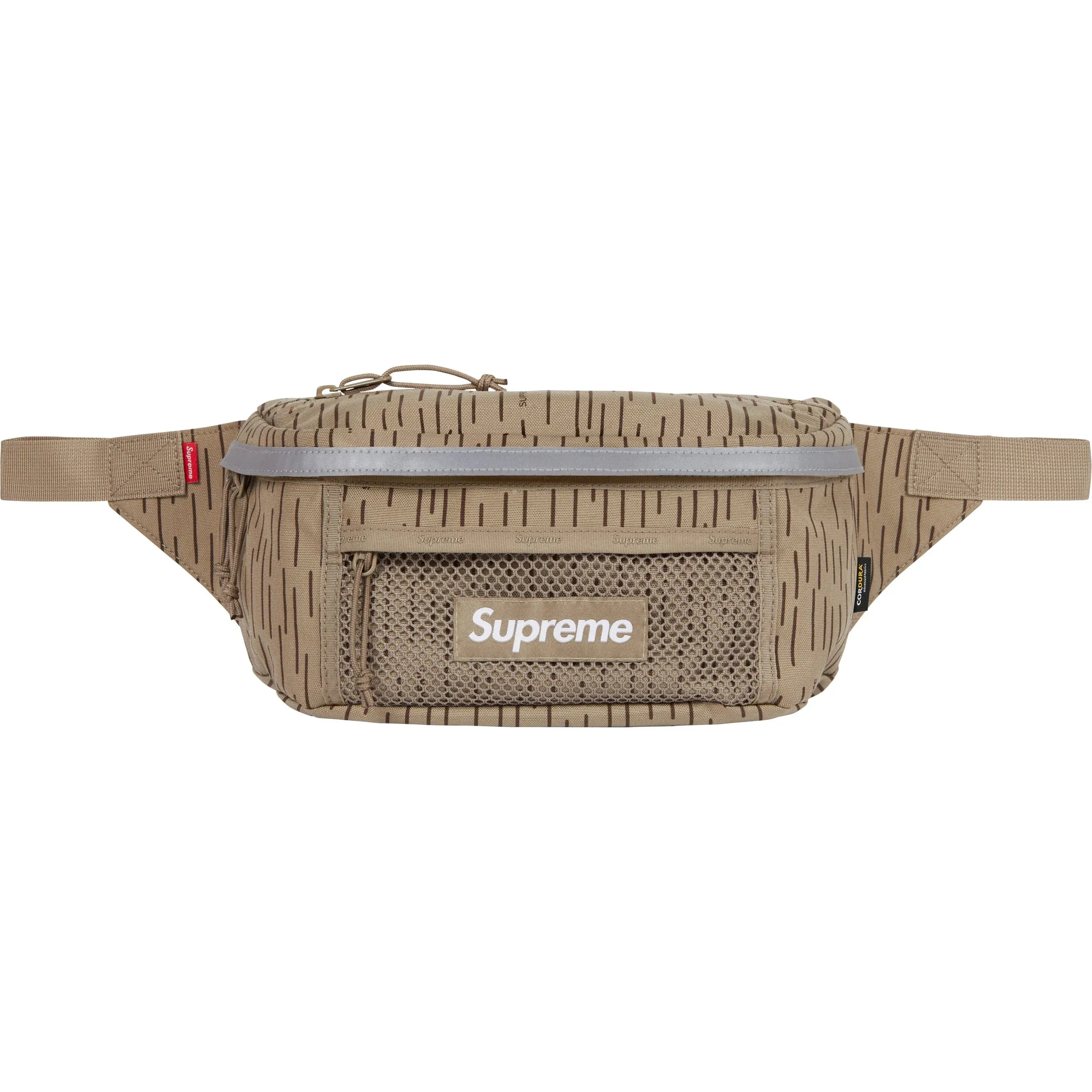 Supreme Reflective Waist Bag Tan