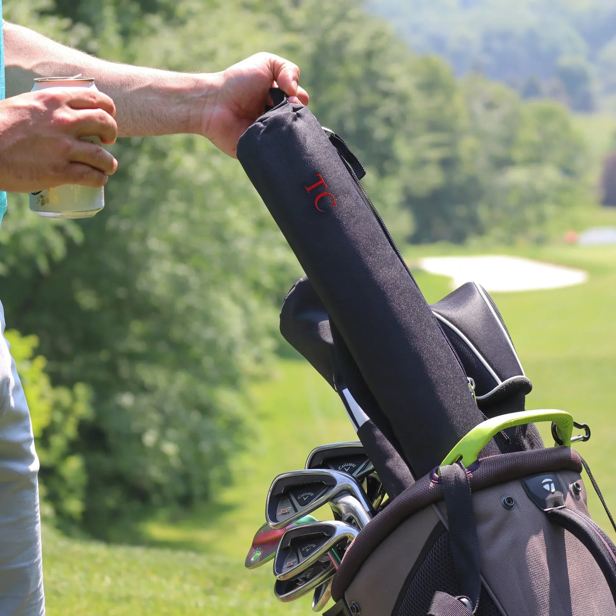 Swing & Sip Golf Beer Sleeve