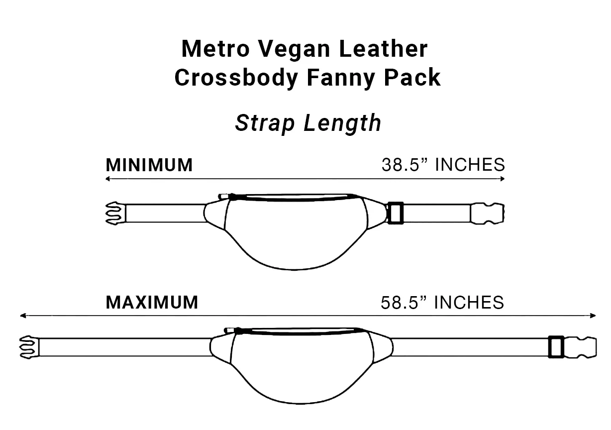 SYB Cross Body Fanny Pack - Metro Vegan Leather