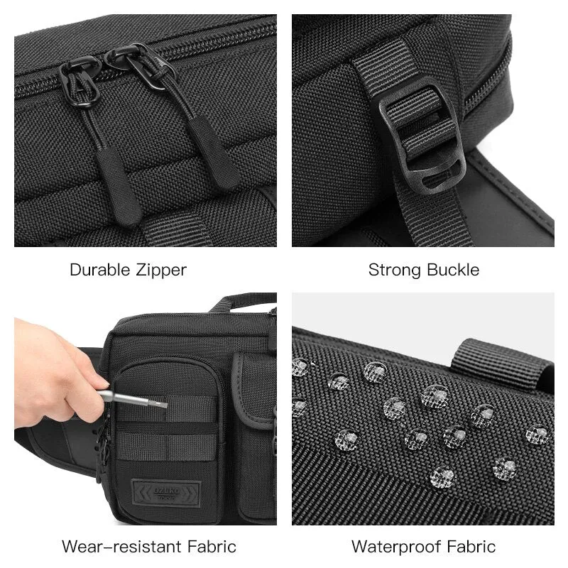 Tactical Sling Fanny Bag for Men Fashion Outdoor Sports Chest Bags Waterproof