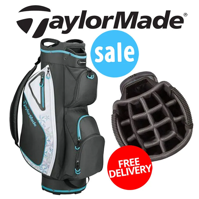 TaylorMade Kalea Ladies Cart Bag - Charcoal/Blue