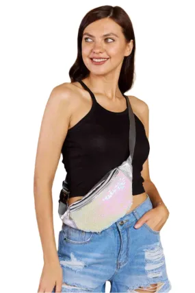 TEEK - Ivory Fame Fest Baby Sequin Fanny Pack