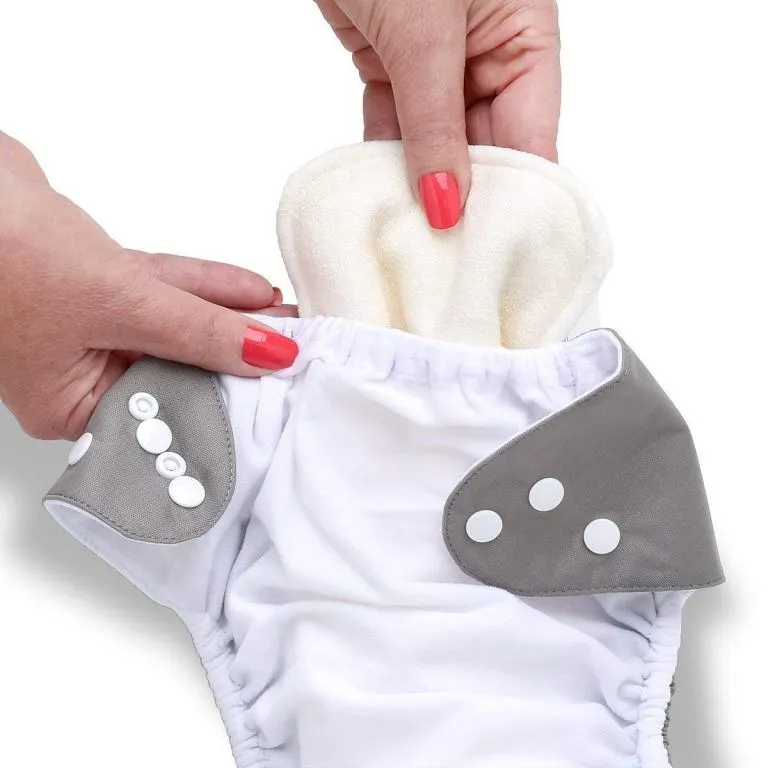 THE LITTLE LOOKERS Adjustable Cotton Pocket Diapers & Reusable Baby Washable Cloth Diaper Nappies with Wet-Free Inserts for Babies/Infants/Toddlers |Age 0 to 2 Years