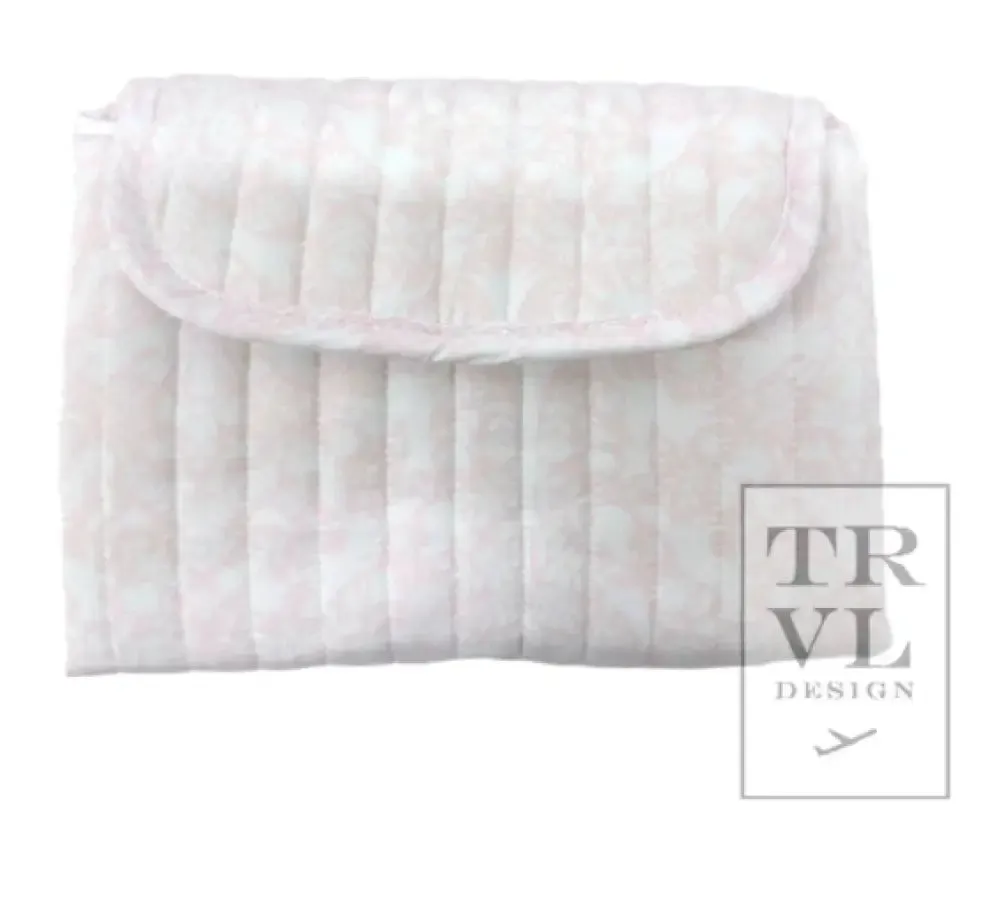 TRVL - Quilted Changing Pad - Woodland Pink