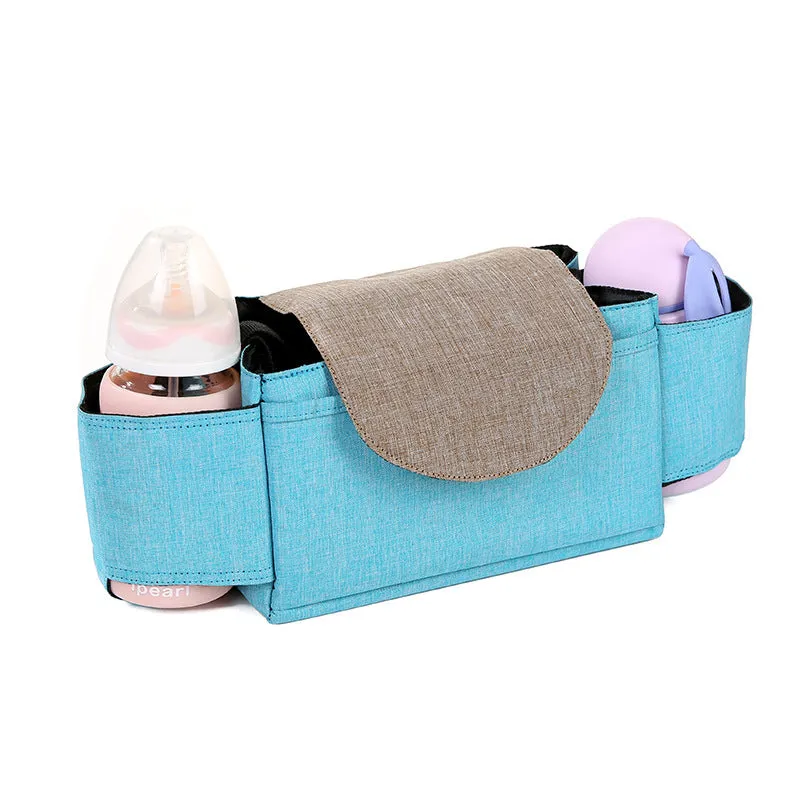 Universal Baby Stroller Organizer Bag with Cup Holders Buggy Diaper Bag