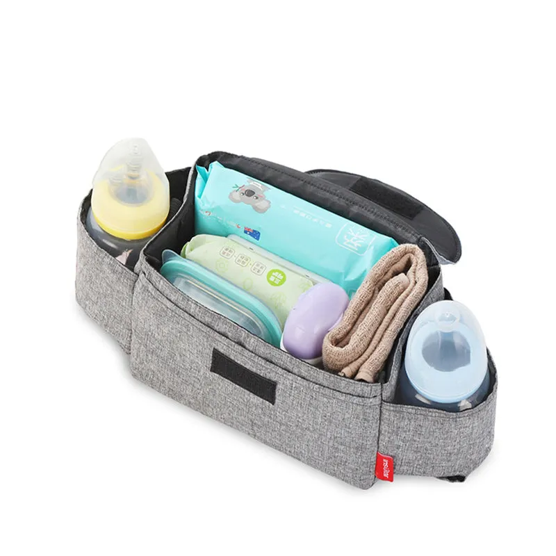 Universal Baby Stroller Organizer Bag with Cup Holders Buggy Diaper Bag