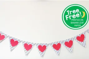 Valentine's Minimalist 6-ft Banner (Printed on Banana Paper, Not Trees!)