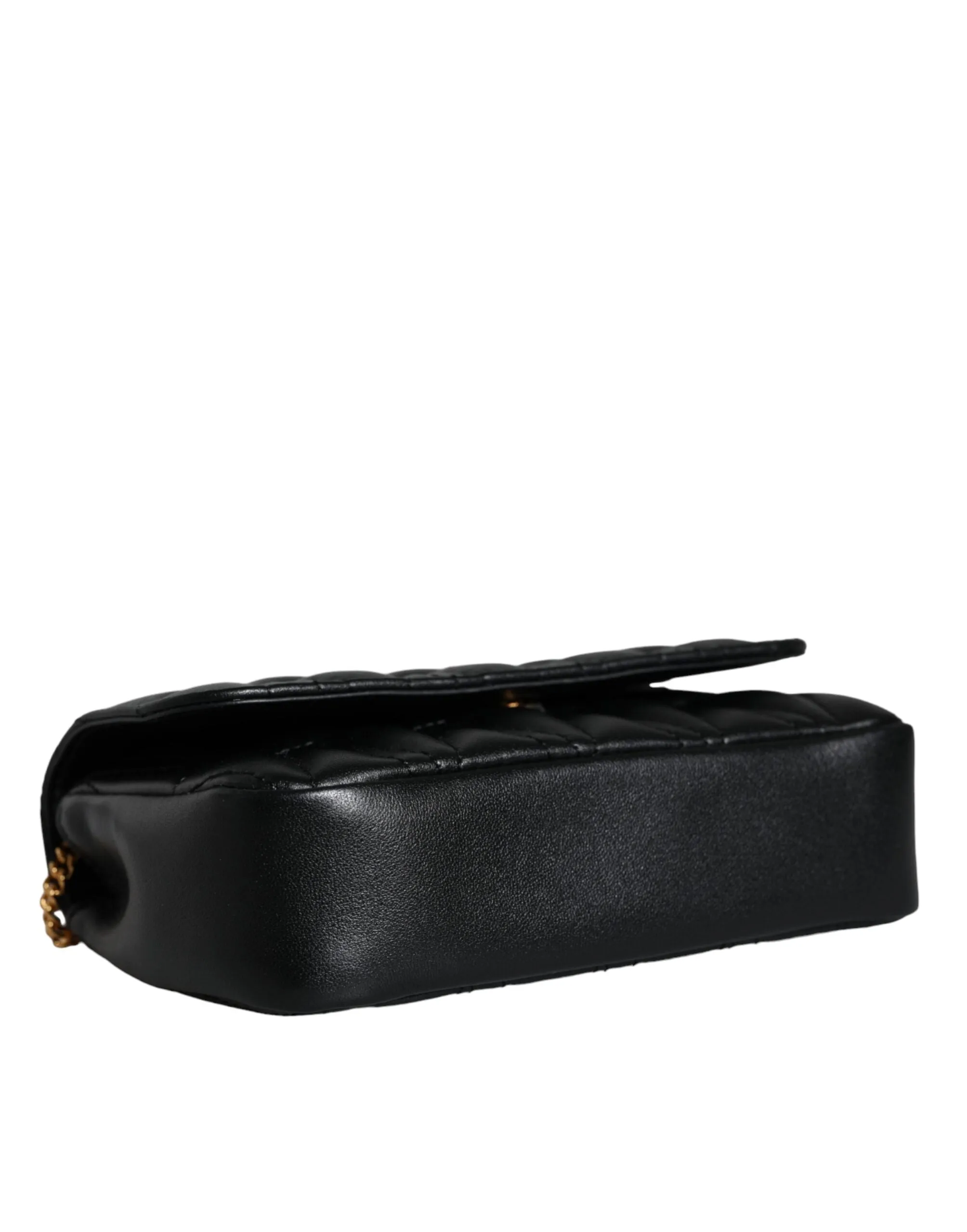 Versace Black Mini Nappa Leather Crossbody Bag