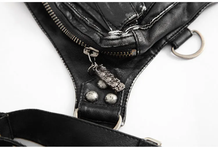 Waist Bag Belt Crossbody Motorcycle Vintage Gothic Festival Costume Hip Pouch Bags