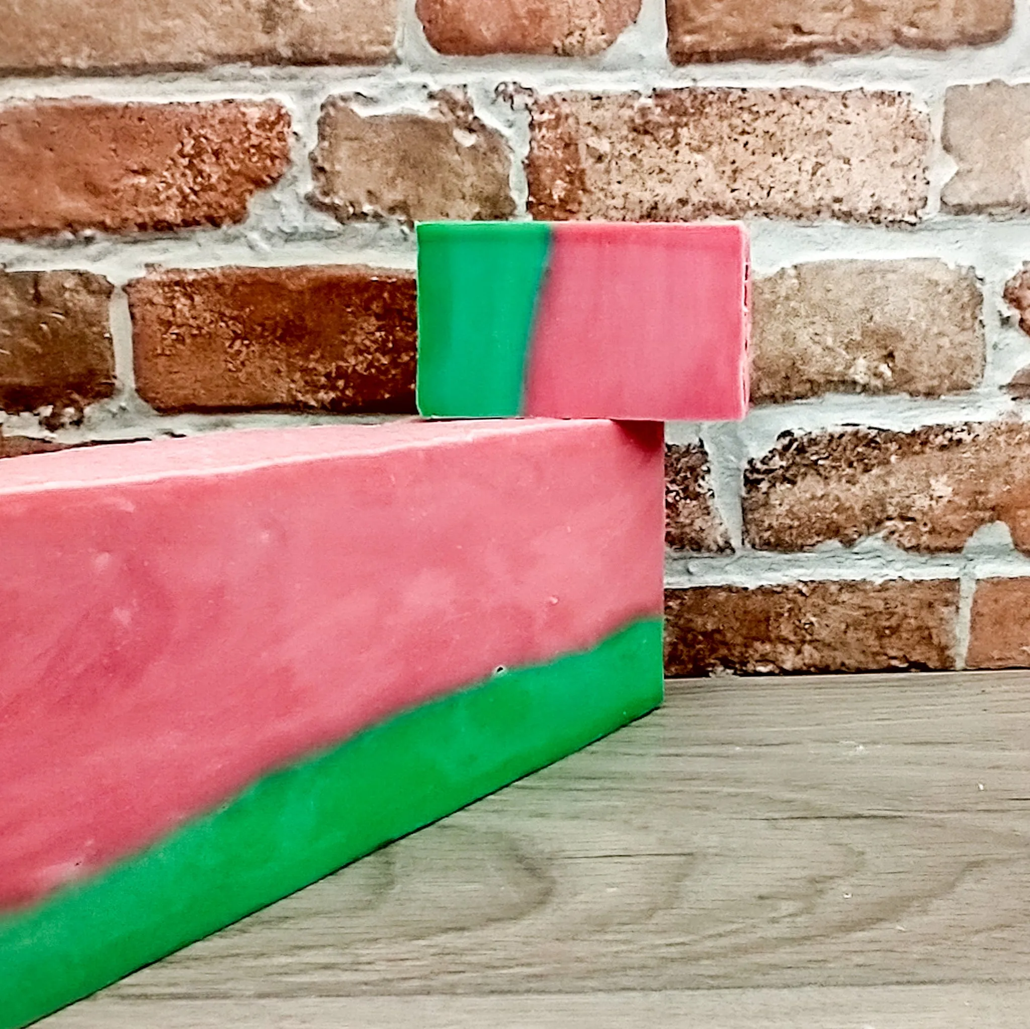 Watermelon & Olive Oil Soap Slice