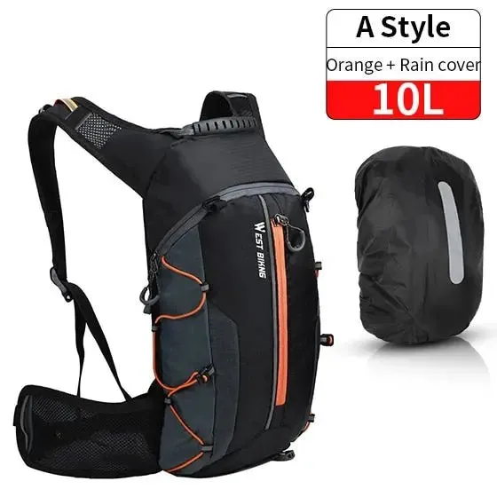 WEST BIKING Bike Bags Portable Waterproof Backpack 10L Cycling Water Bag Outdoor Sport Climbing Hiking Pouch Hydration Backpack