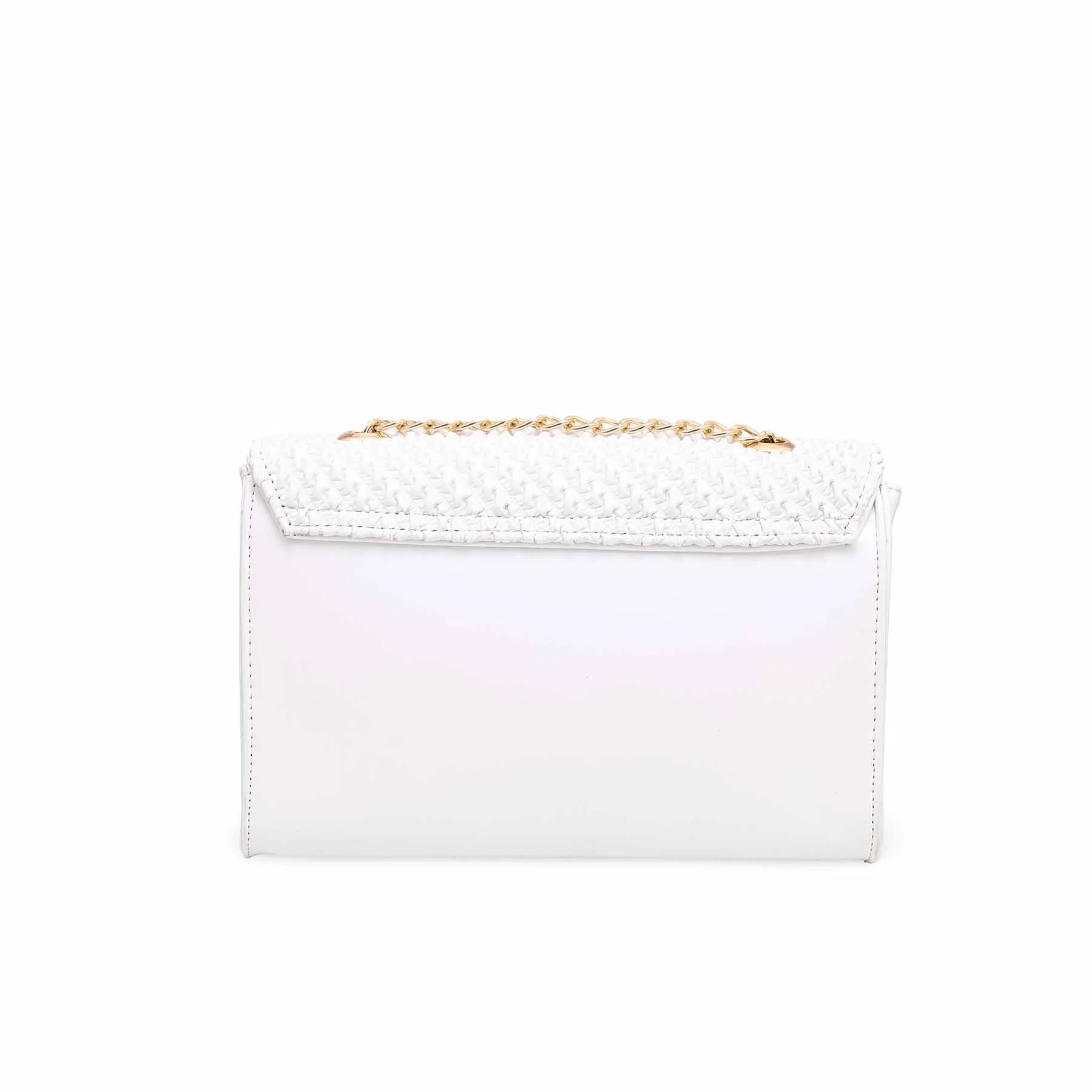 White Formal Shoulder Bag P54541