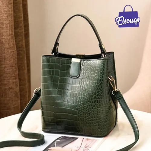 Women Crocodile Pattern Handbag