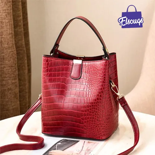 Women Crocodile Pattern Handbag