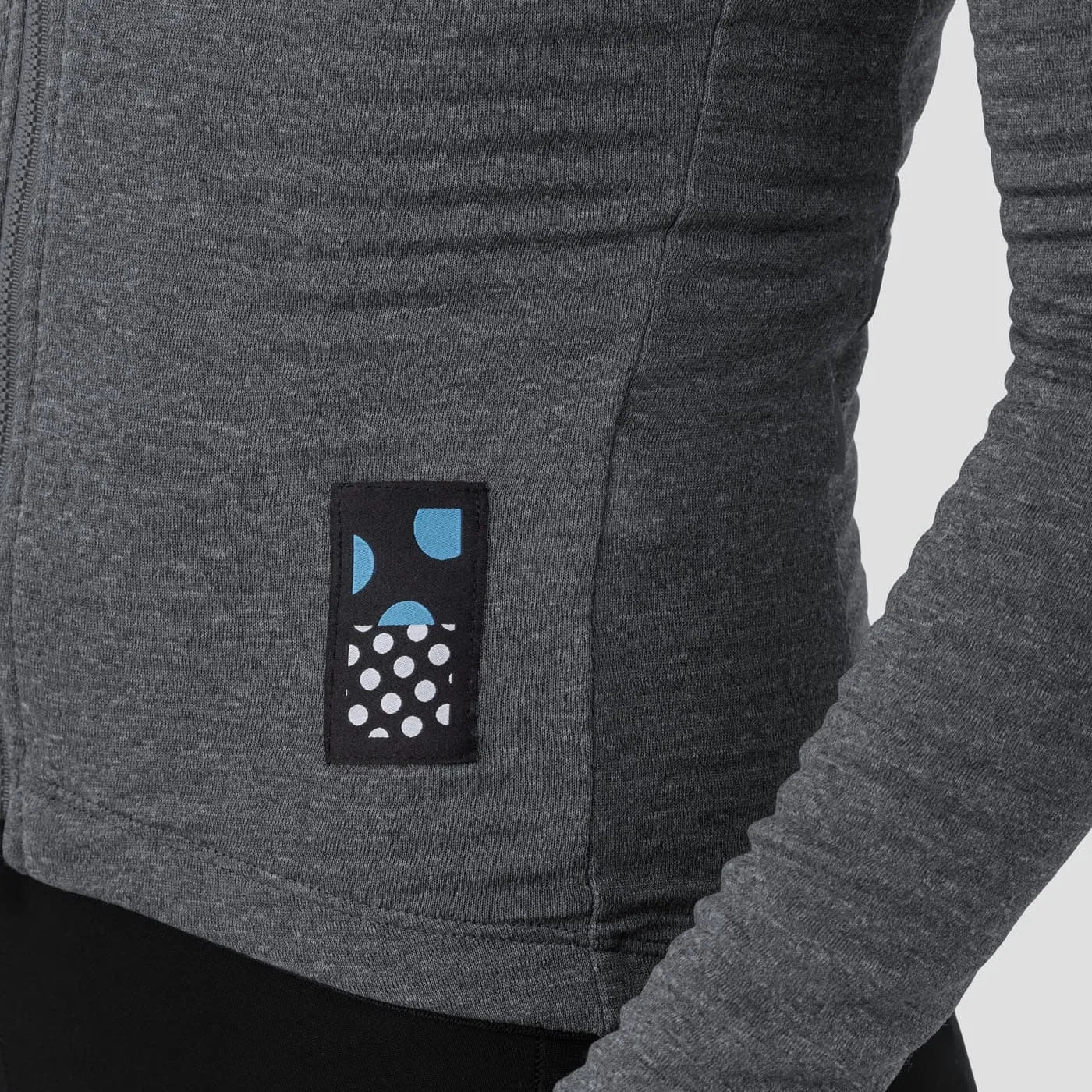 Women's Merino Grid Thermal Jersey - Charcoal