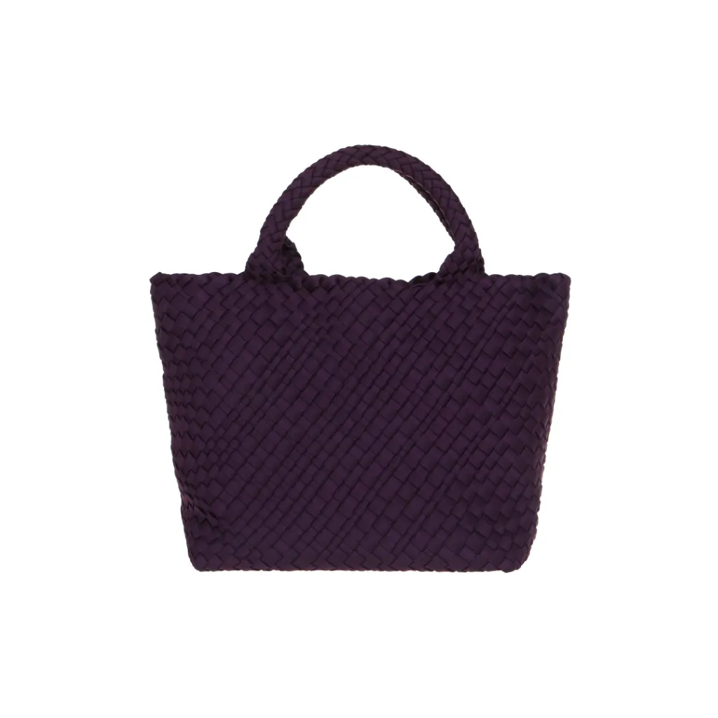 Woven Neoprene Large Tote - Wine