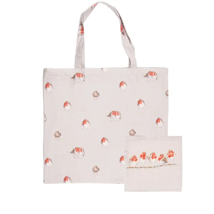 Wrendale Designs Foldable Shopping Bag - Jolly Robin