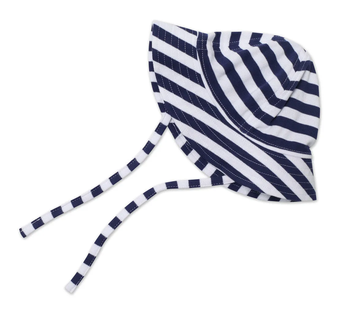 Zutano Baby Sun Hat Navy & White Stripe - Retired